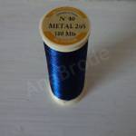 Metallic Thread Fil Au Chinois 40 Navy Blue 265
